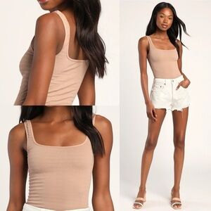 Free People Nude‎ Square One Seamless Cami